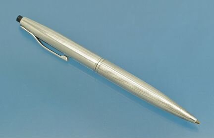 Винтажная шариковая авторучка серебро 935 пробы