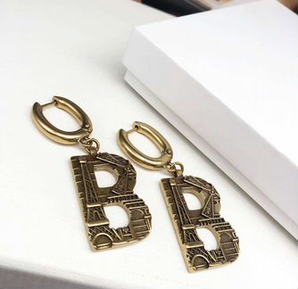 Серьги Balenciaga Баленсиага Люкс