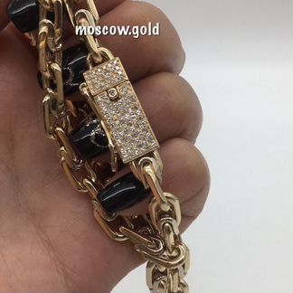 Золотая цепь с бриллиантами