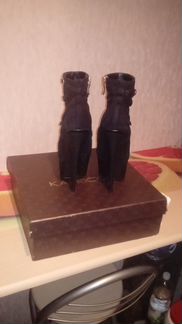 Черные сапожки, ботильоны kapricci 36-37 размера